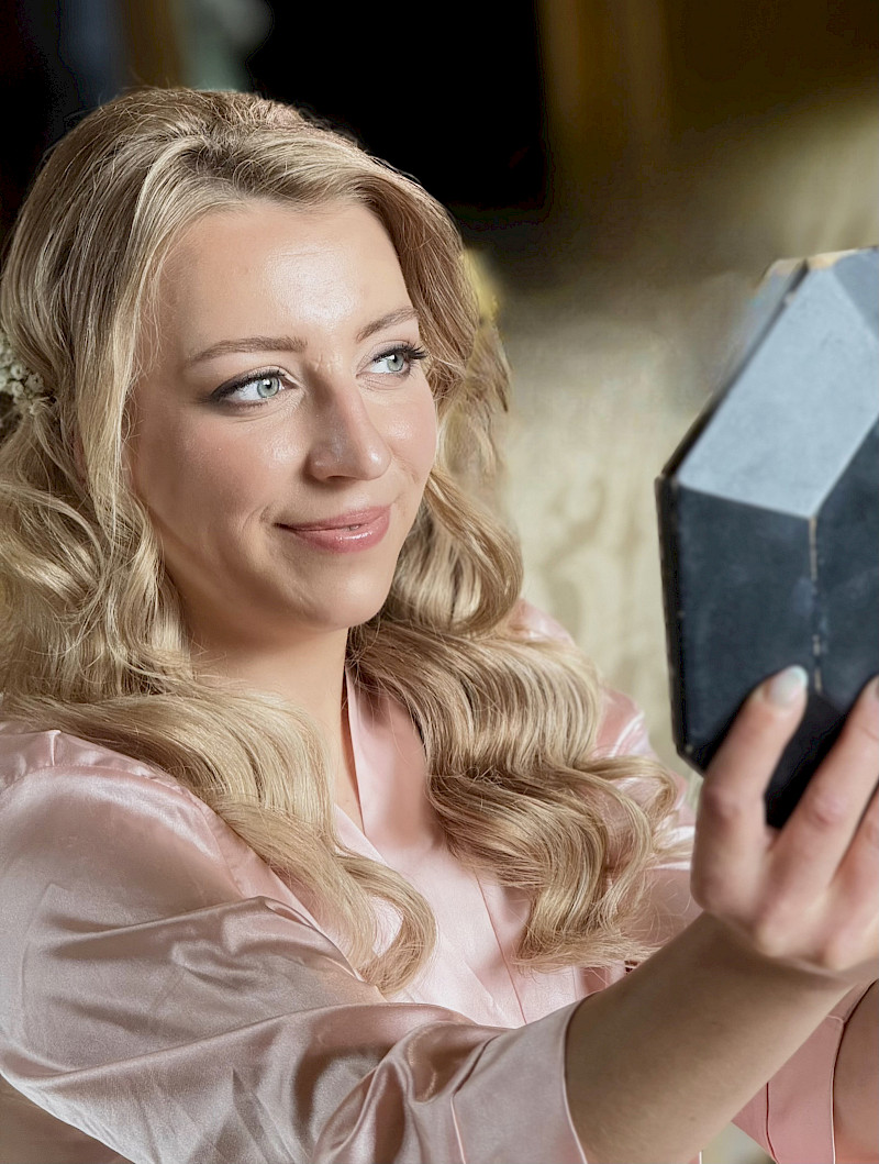 Hollywood Waves and Bridal Makeup At Elegant Hair and Beauty at Hengrave Hall